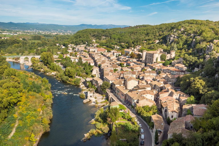 vue sur vogue depuis les falaises